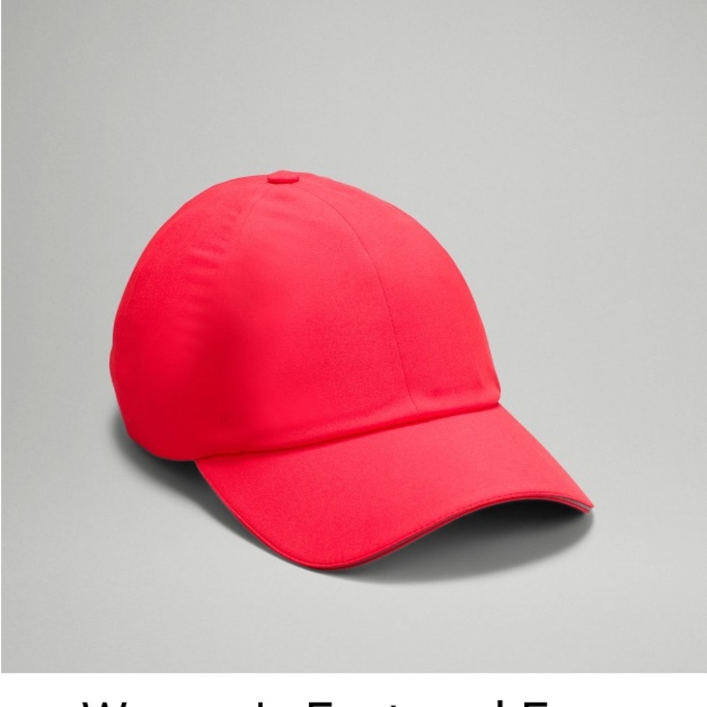 Lululemon fast and free LOVE RED running hat
